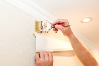 Pose de papier peint à Saint-Brès — revêtements muraux et toiles de verre